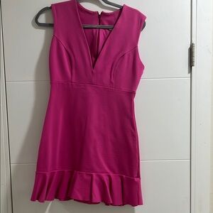Elegant Pink Sleeveless Dress